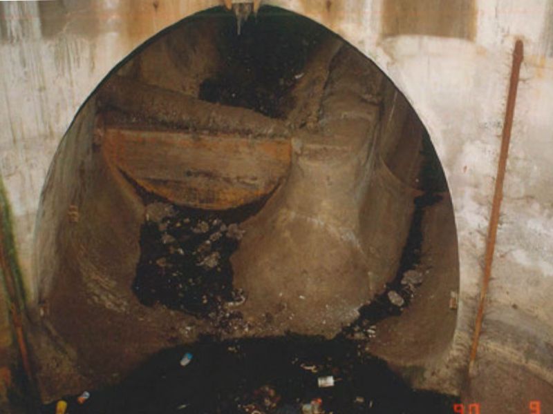 Blick in einen historischen Kanal